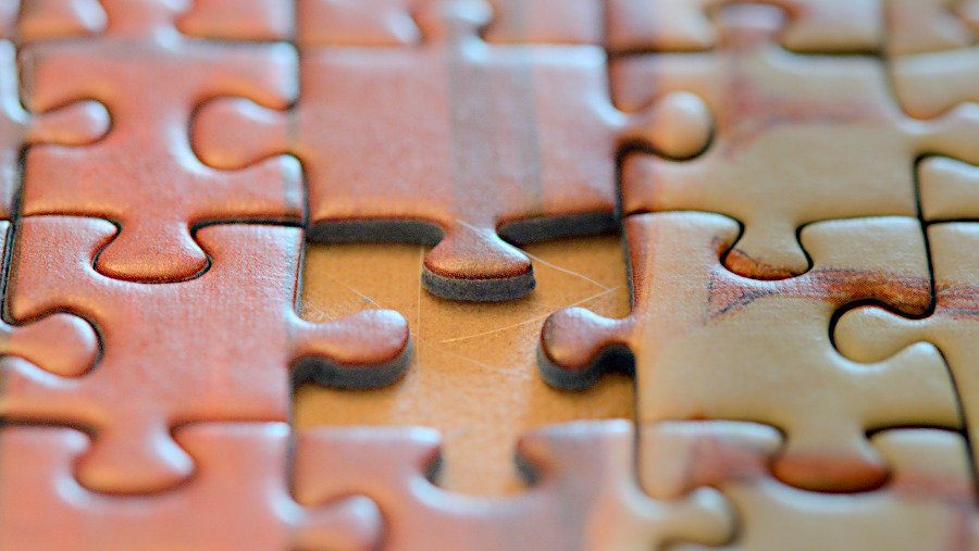 The hole where the missing piece would go